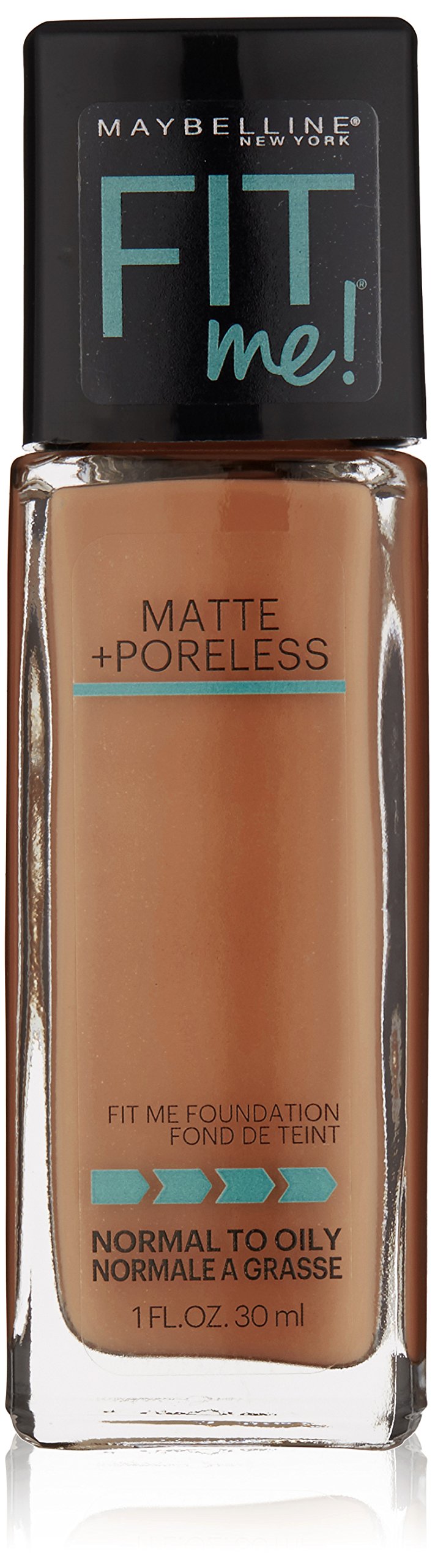 Maybelline New York Fit Me Matte Plus Pore Less Foundation, Latte, 1 Fluid Ounce Beauty & Personal Care MAYBELLINE