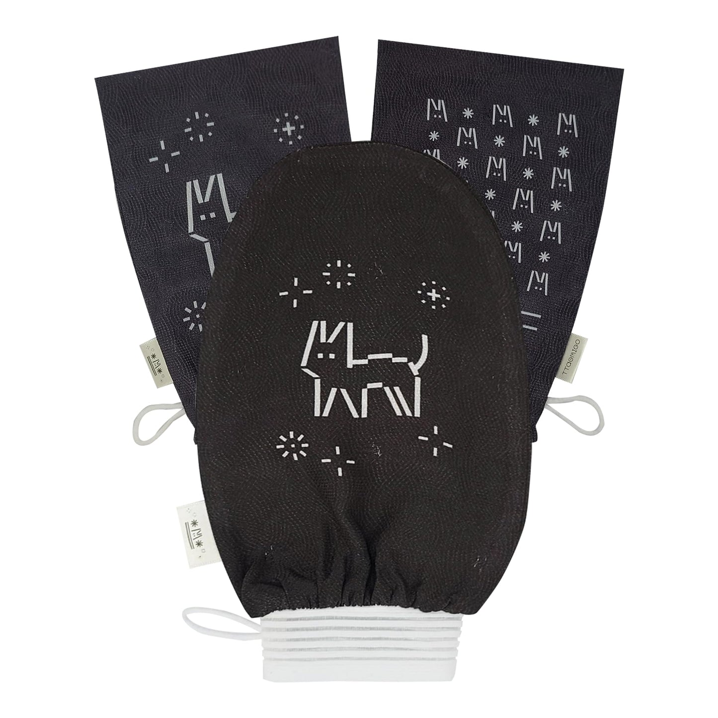 Ttaemigo Band White Exfoliating Mitt for Body (2pc) - ttaemigo is a premium exfoliating mitt made from the secret exfoliation method of the Korean Beauty and Personal Care ttaemigo