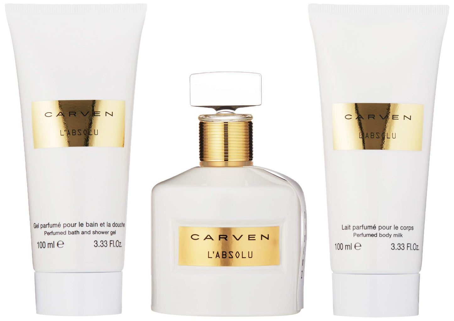 Carven Labsolu By Carven for Women - 3 Pc Gift Set 3.33oz Edp Spray, 3.33oz Perfumed Body Milk, 3.33oz Perfumed Bath & Shower Gel, 3count Beauty & Personal Care Carven