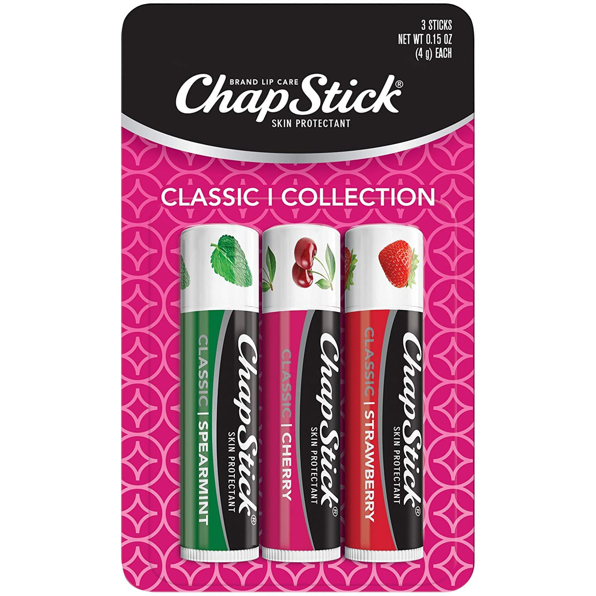 ChapStick Classic Lip Care Skin Protectant 0.15 Ounce, 3 Count (Pack of 1) Beauty & Personal Care ChapStick