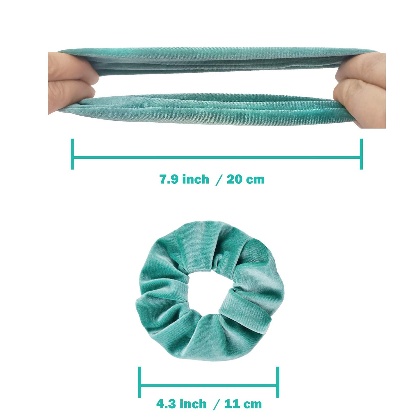 IVARYSS Scrunchies for Girls, 12 Pcs Velvet Scrunchies for Hair, Soft Ponytail Holder, Cute Colors Elastic Hair Bands for Teens and Women Beauty and Personal Care IVARYSS