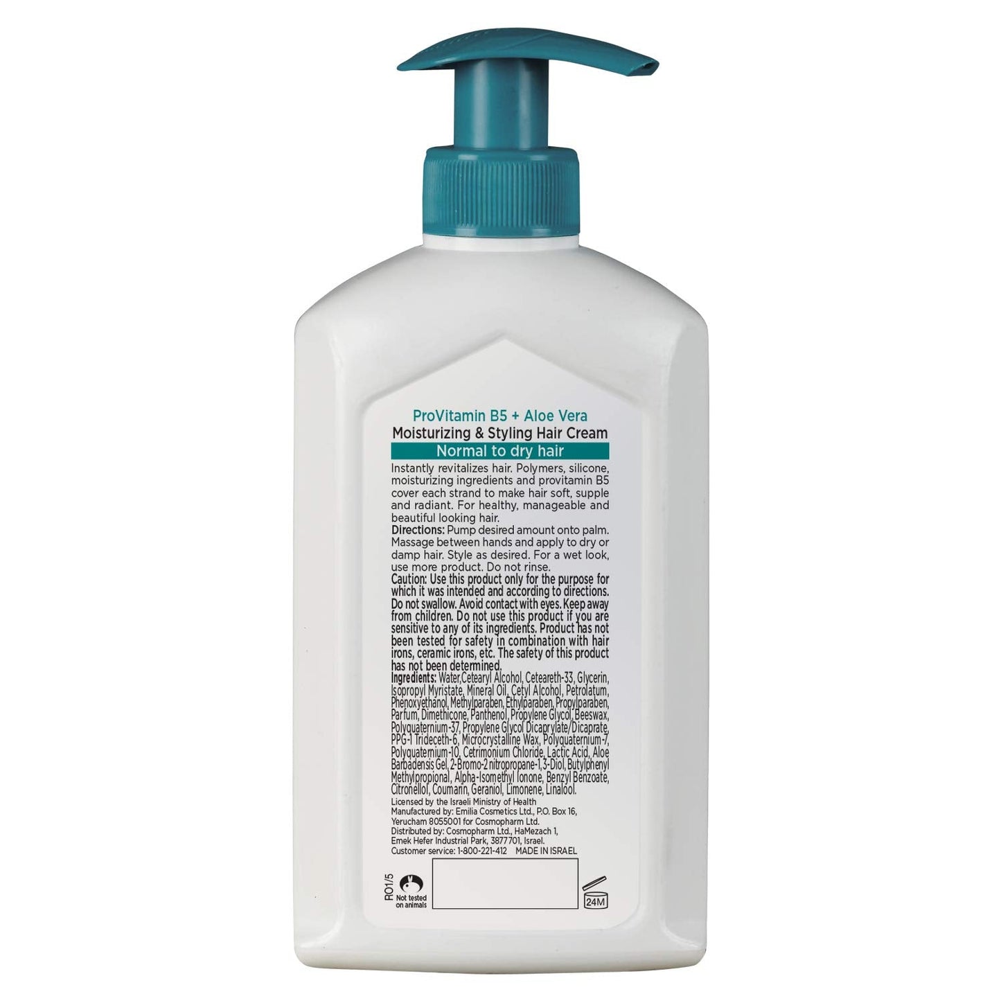 Moisturizing And Styling Hair Cream For Women And Men by Natural Formula - Hair Cream Moisturizer Enriched With Pro Vitamin B5 - Aloe Vera Hair Cream Beauty & Personal Care Natural FORMULA