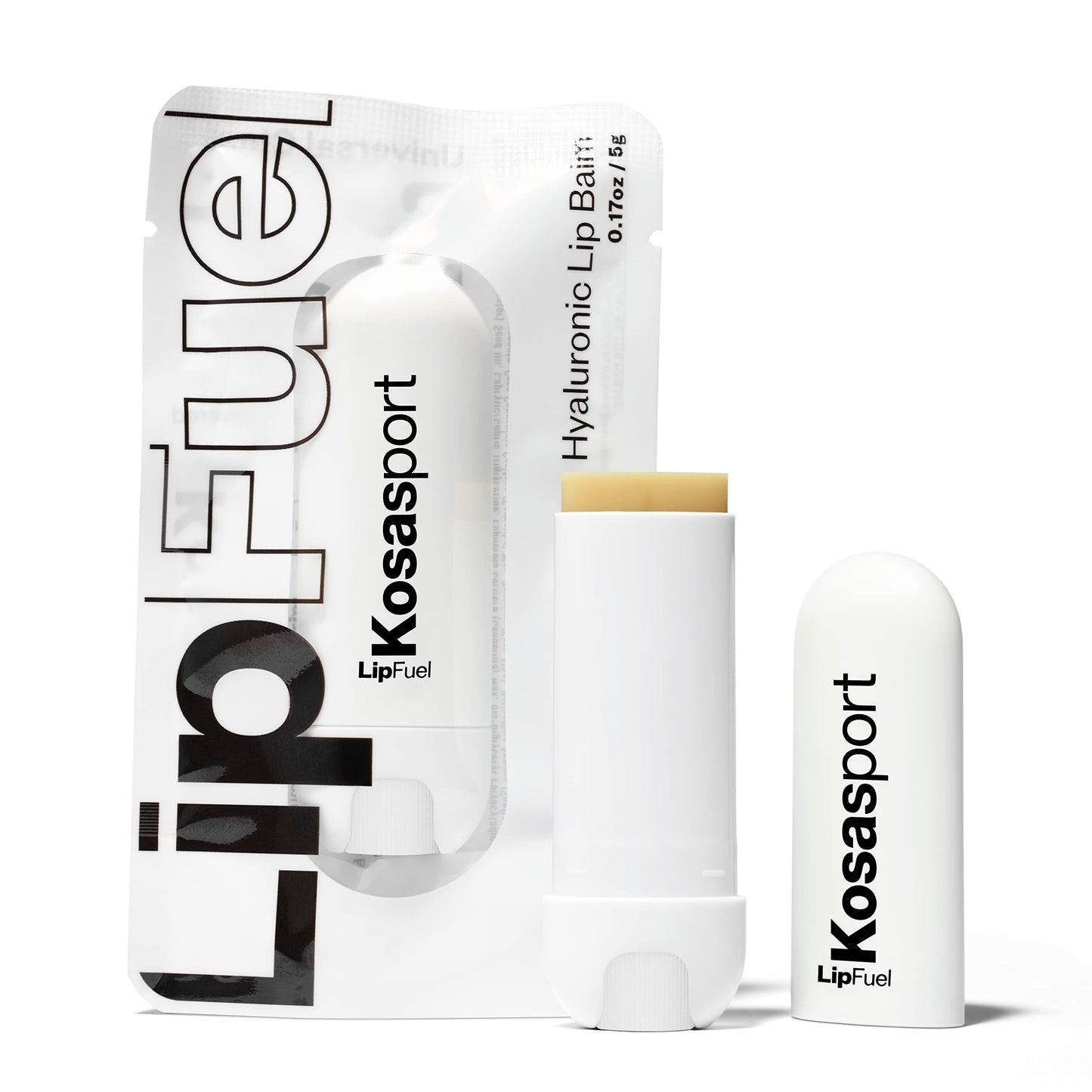 Kosas Lipfuel Hyaluronic Active Sport Lip Balm - Hydrates, Energizes and Protects - Natural Lip Treatment and Care (Baseline) Beauty and Personal Care Kosas