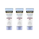 Neutrogena Ultra Sheer Dry-Touch Water Resistant and Non-Greasy Sunscreen Lotion with Broad Spectrum SPF 30, 3 fl. oz (Pack of 3) Beauty & Personal Care Neutrogena