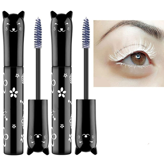 LGSZGDCN 6 Colors Cat eye mascara Eyes Makeup Color Mascara Waterproof Fast Dry Eyelashes Curling Lengthening Eye Lengthening, Lifting, Curling (white Beauty & Personal Care LGSZGDCN
