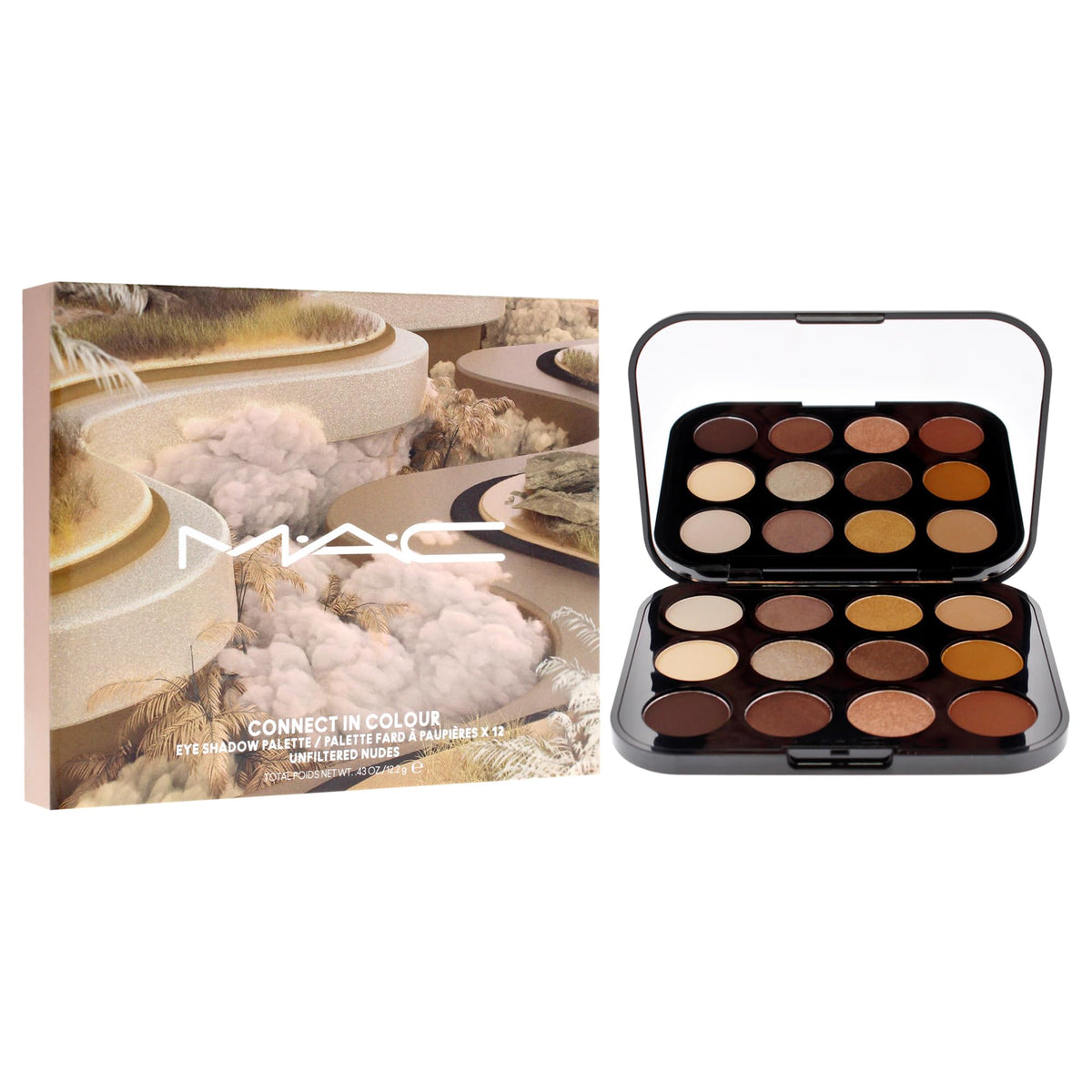 Connect In Colour Eye Shadow Palette - Unfiltered Nudes by MAC for Women - 0.43 oz Eye Shadow