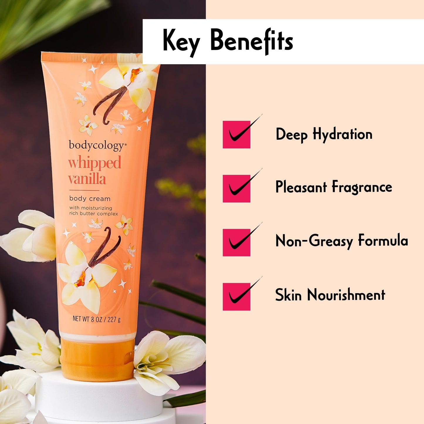 Bodycology Whipped Vanilla Body Cream Women 8 oz Beauty & Personal Care Bodycology