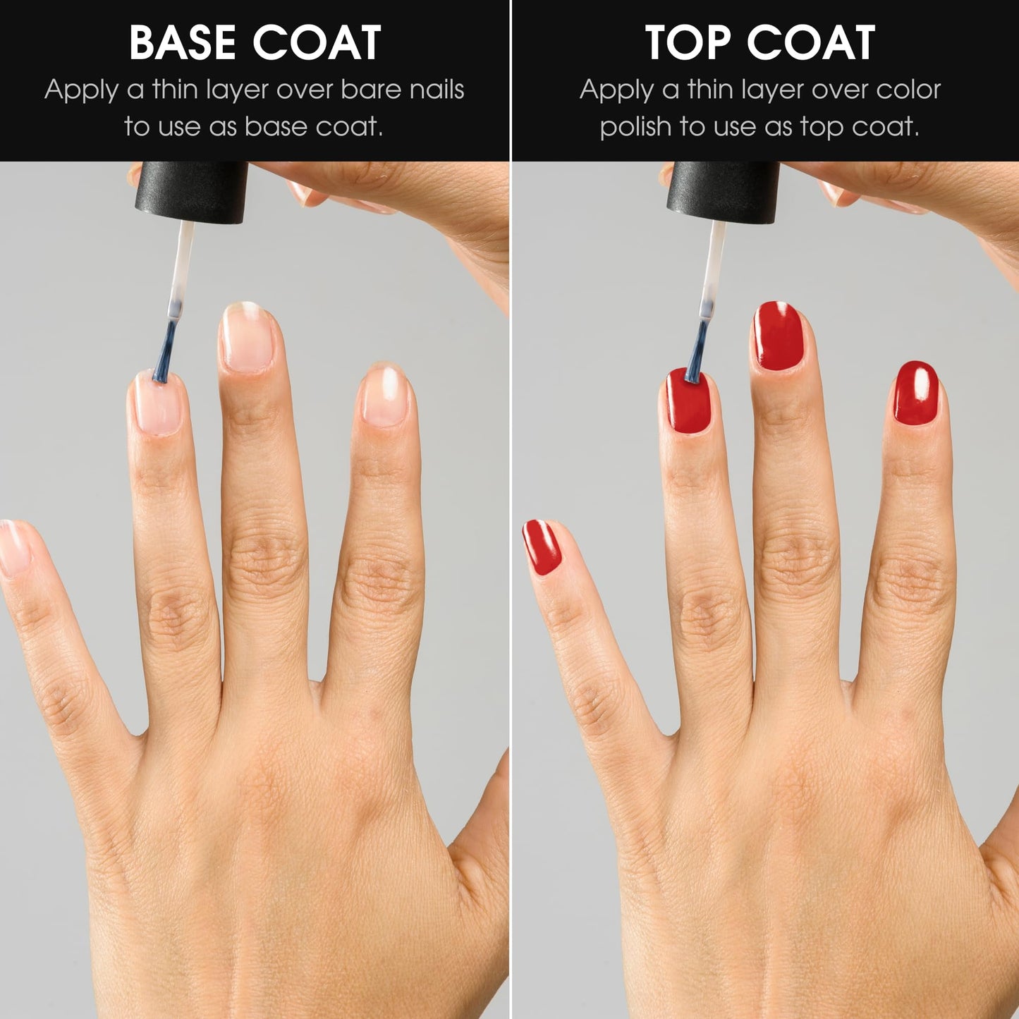 Deborah Lippmann Hard Rock Base and Top Coat | Promotes Healthy Growth for Soft Nails | Diamond Powder Strengthens and Protects Nail Polish | Clear Beauty & Personal Care Deborah Lippmann