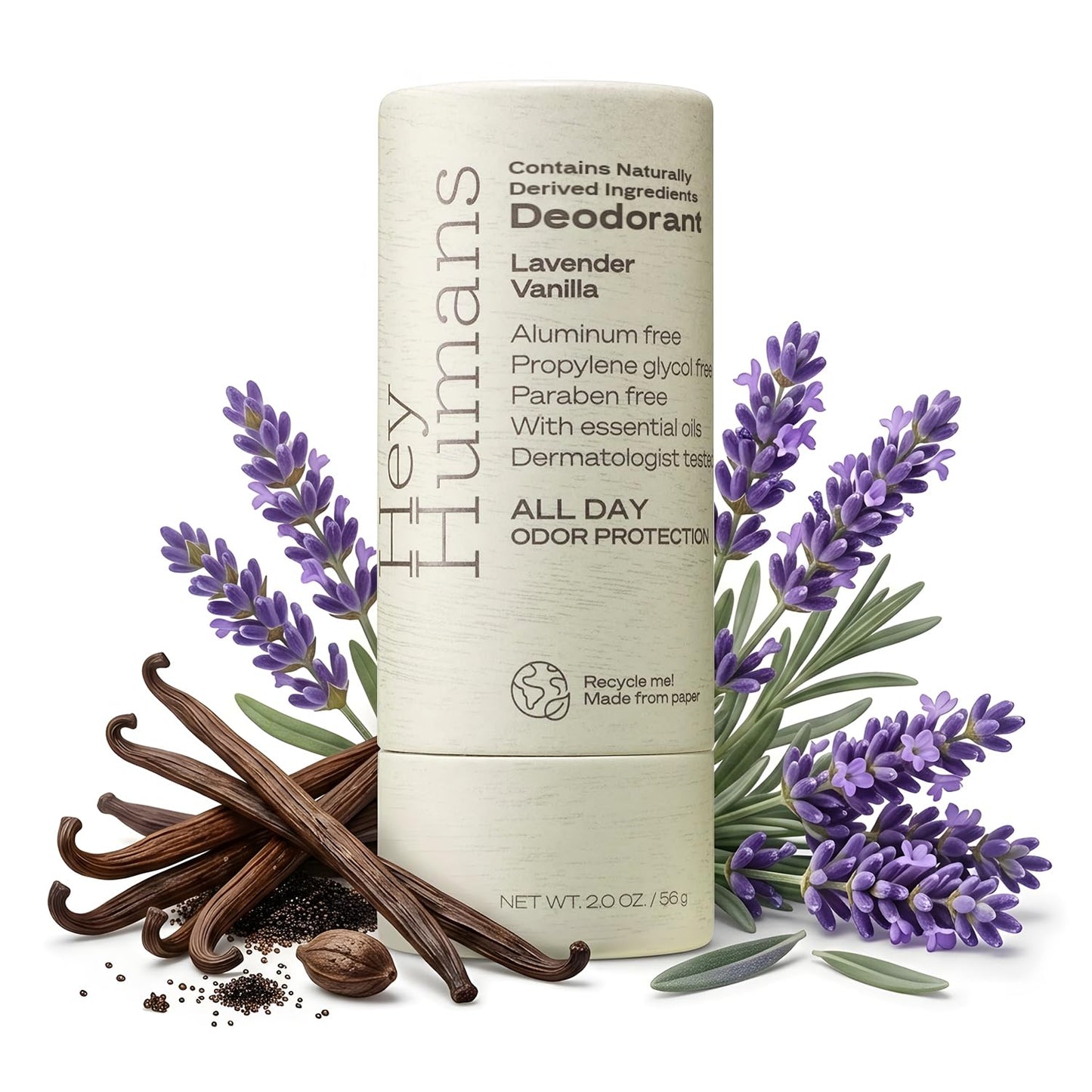 Hey Humans Deodorant, Aluminum Free Deodorant for Women and Men, Contains Naturally Derived Ingredients, All Day Odor Control, Refreshing Deodorant Beauty and Personal Care HEY HUMANS
