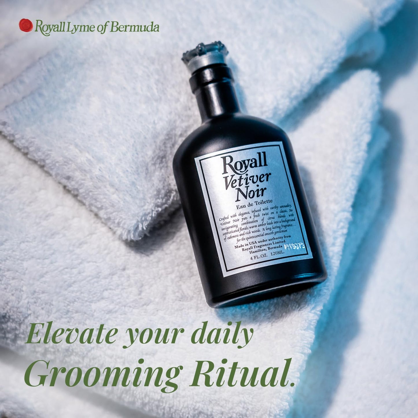 ROYALL VETIVER NOIR, Men's Eau de Toilette, Vetiver & Amber Fragrance - 4 Fl oz Spray Beauty & Personal Care ROYALL LYME