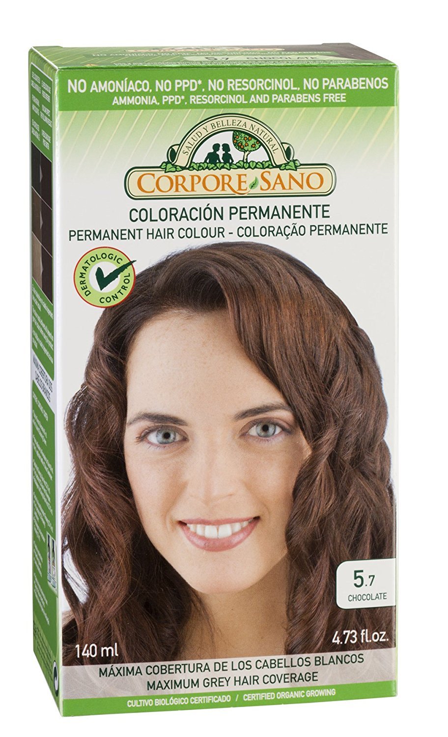 Corpore Sano Permanent Hair Colour (Does Not Contain:PPD, AMMONIA, RESORCINOL, PARABENS. (~ 5.7 Chocolate) Beauty & Personal Care Corpore Sano