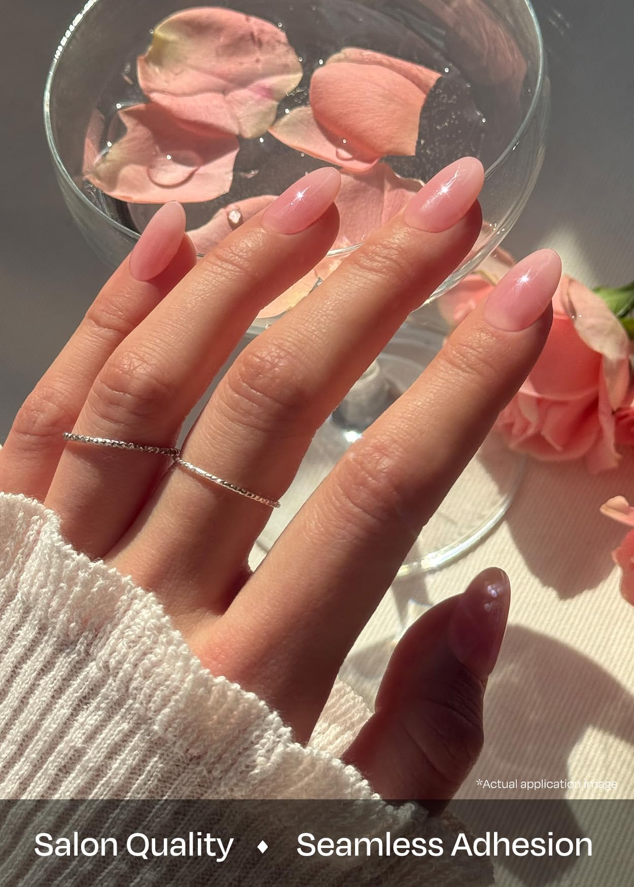 ohora Semi Cured Gel Nail Strips (N Grace Bloom) - White, Gem, Works with Any UV/LED Lamps, Salon-Quality, Long Lasting, Easy to Apply & Remove Beauty and Personal Care ohora