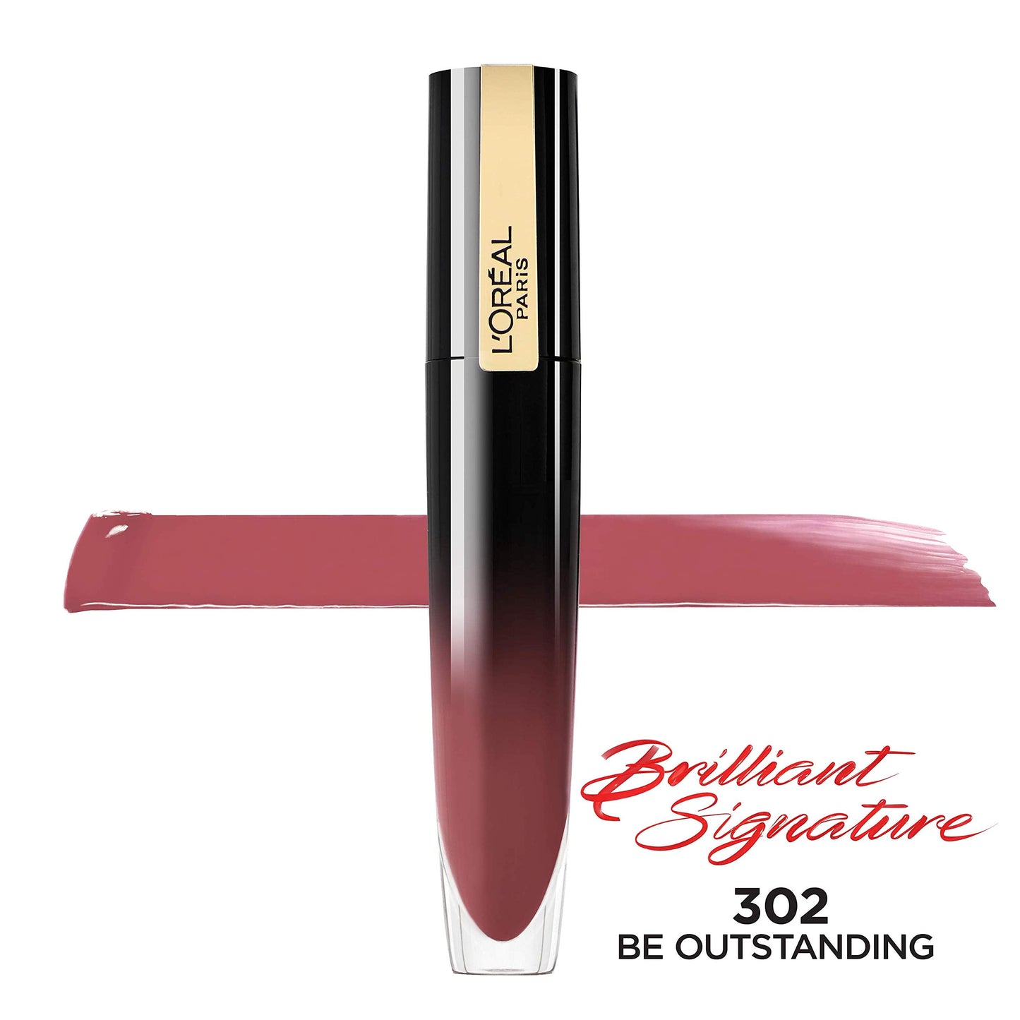 L'Oreal Paris Brilliant Signature Shiny Lip Stain Lipstick, Be Outstanding 0.21 Fl Oz. Beauty & Personal Care L'Oreal Paris