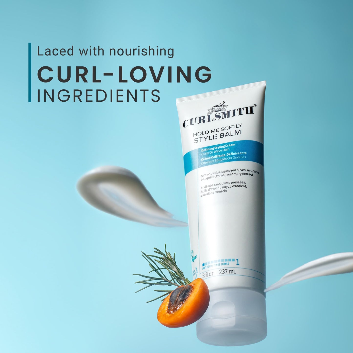CURLSMITH - Hold Me Softly Style Balm - Vegan Soft Hold Styling Cream for Wavy and Curly Hair, Natural Look (2oz) Beauty & Personal Care CURLSMITH