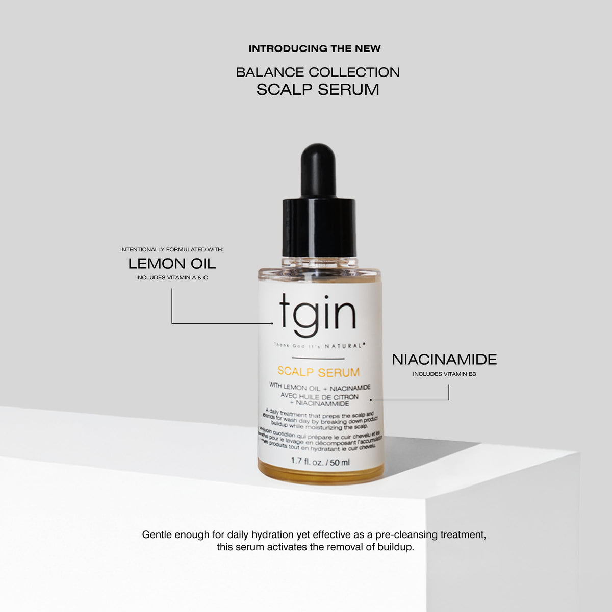 tgin Scalp Serum - Treatment that Preps Scalp & Loosens Buildup - 1.7 Fl Oz