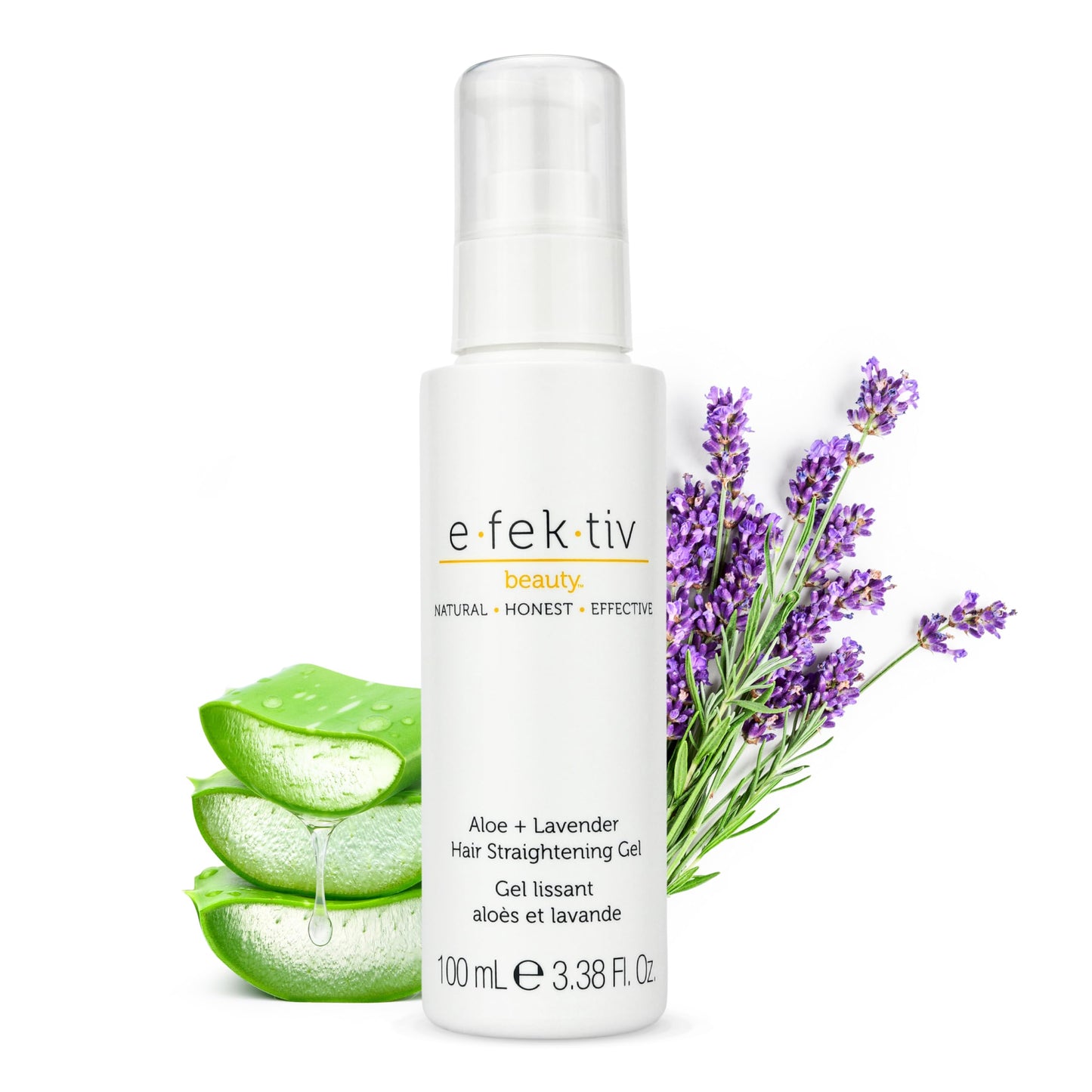 e.fek.tiv beauty Aloe Plus Lavender Hair Straightening Gel - Flexible, Natural Hold - Protective Plant Based - Smooth Infusion - Travel Size Hair Gel Beauty & Personal Care e.fek.tiv beauty
