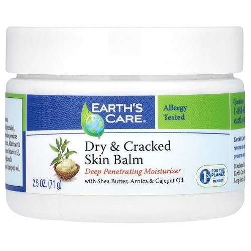 Earth's Care Dry and Cracked Skin Balm Moisturizer for Dry Skin Beauty & Personal Care Earth's Care
