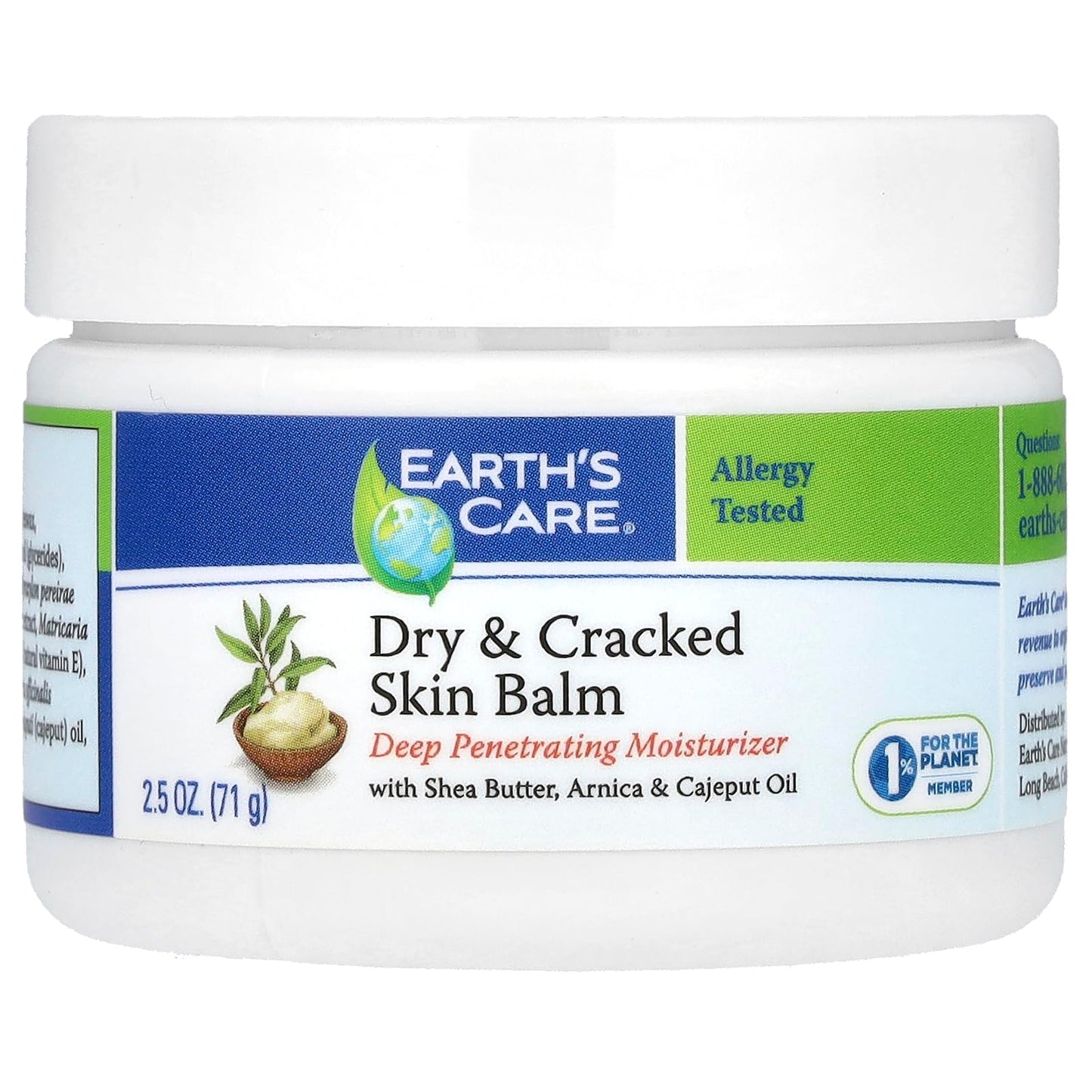 Earth's Care Dry and Cracked Skin Balm Moisturizer for Dry Skin Beauty & Personal Care Earth's Care