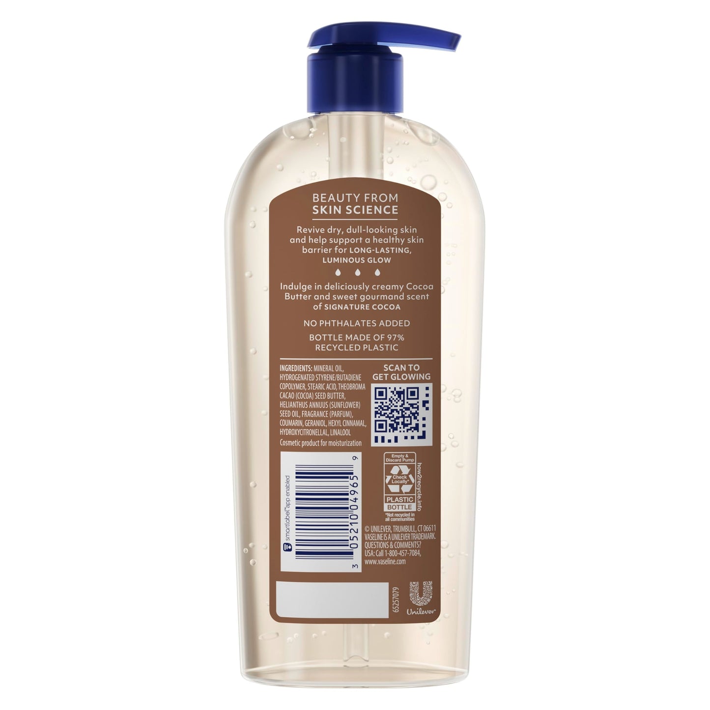 Vaseline Intensive Care Cocoa Radiant Body Gel Oil with 100% Pure Cocoa Butter, 12 oz Beauty & Personal Care Vaseline