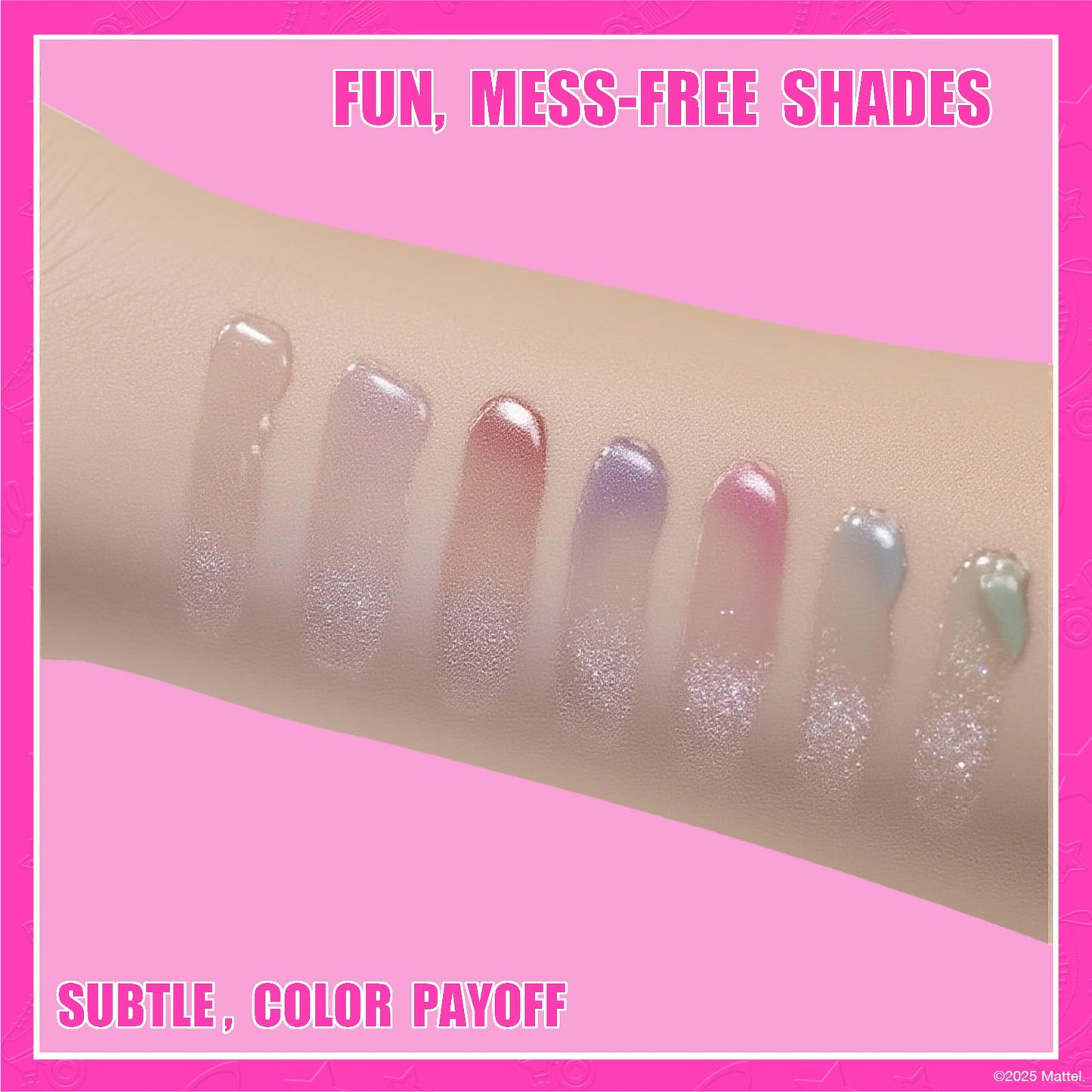 Barbie 7 Piece Plant Based Lip Gloss, Girls Party Favors, First Makeup Set for Girl, Perfect for Parties, Sleepovers, and Birthday Gifts, Ages 3+, by Beauty & Personal Care Townley Girl