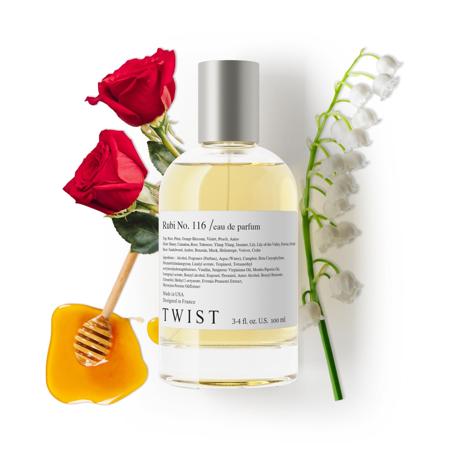 Twist Rubi No. 116 Inspired by E. Arden's Red Door, Long Lasting Perfume For Women, Paraben Free, Vegan, Clean Ingredients, Fragrance - Spray 100 ml | Beauty & Personal Care HOUSE OF TWIST
