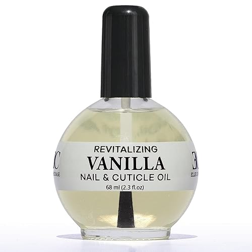 Ellie Chase Moisturizing Cuticle & Nail Care Oil 2.3 Fl Oz - Vanilla Scented - Infused with Jojoba Oil, Aloe, Vitamin E - Nail & Cuticle Hydration Beauty & Personal Care ELLIE CHASE