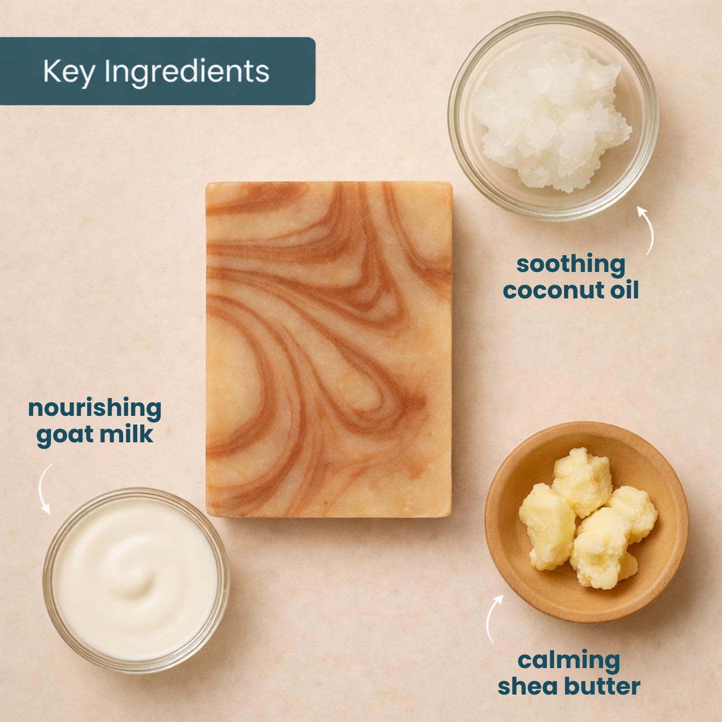 Way Natural Sandalwood Soap Bar (3 Pack) - Goat Milk Soap for Men & Women - Natural, Handmade w/Real Milk - Dry Skin, Hands/Body - Premium, Gentle, No Beauty & Personal Care Way Natural