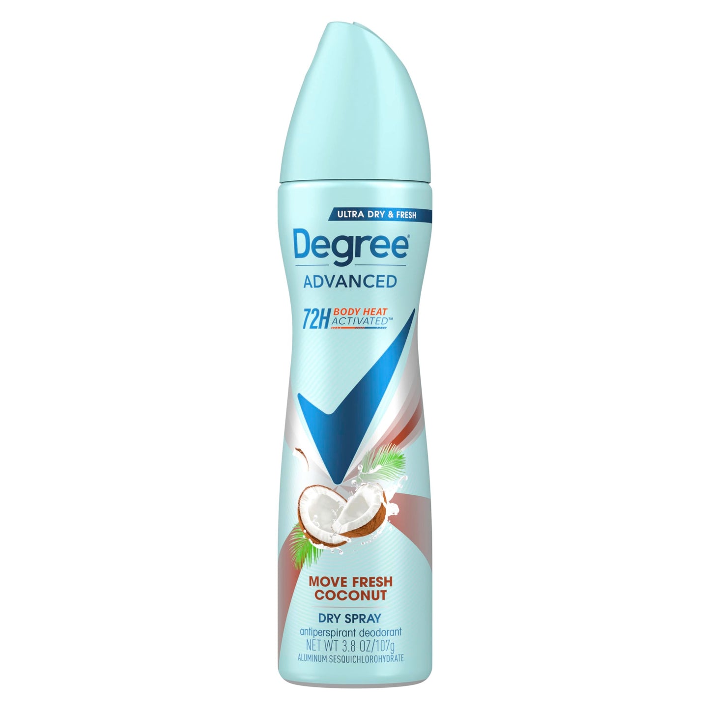 Degree Antiperspirant Deodorant Dry Spray Coconut & Hibiscus 72-Hour Sweat and Odor Protection Deodorant Spray With Body Heat Activated Technology 3.8 Beauty and Personal Care Degree