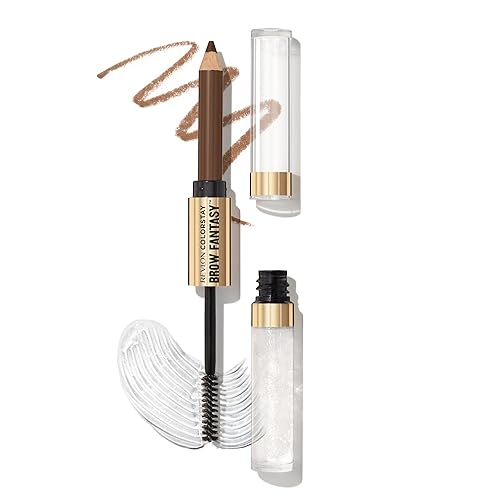 Revlon ColorStay Brow Fantasy, All In One Eyebrow Powder Pencil with Shaping Clear Gel, Smudge-proof, Stocking Stuffer for Women, 002 Soft Brown Beauty & Personal Care REVLON