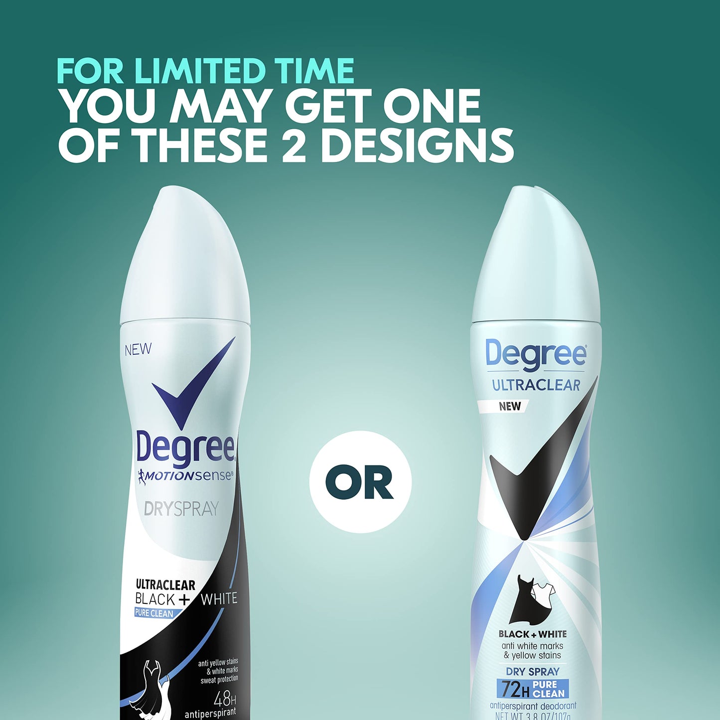 Degree Ultraclear Antiperspirant Deodorant Dry Spray Black + White Pure Clean, 3.8 Ounce Beauty and Personal Care Degree