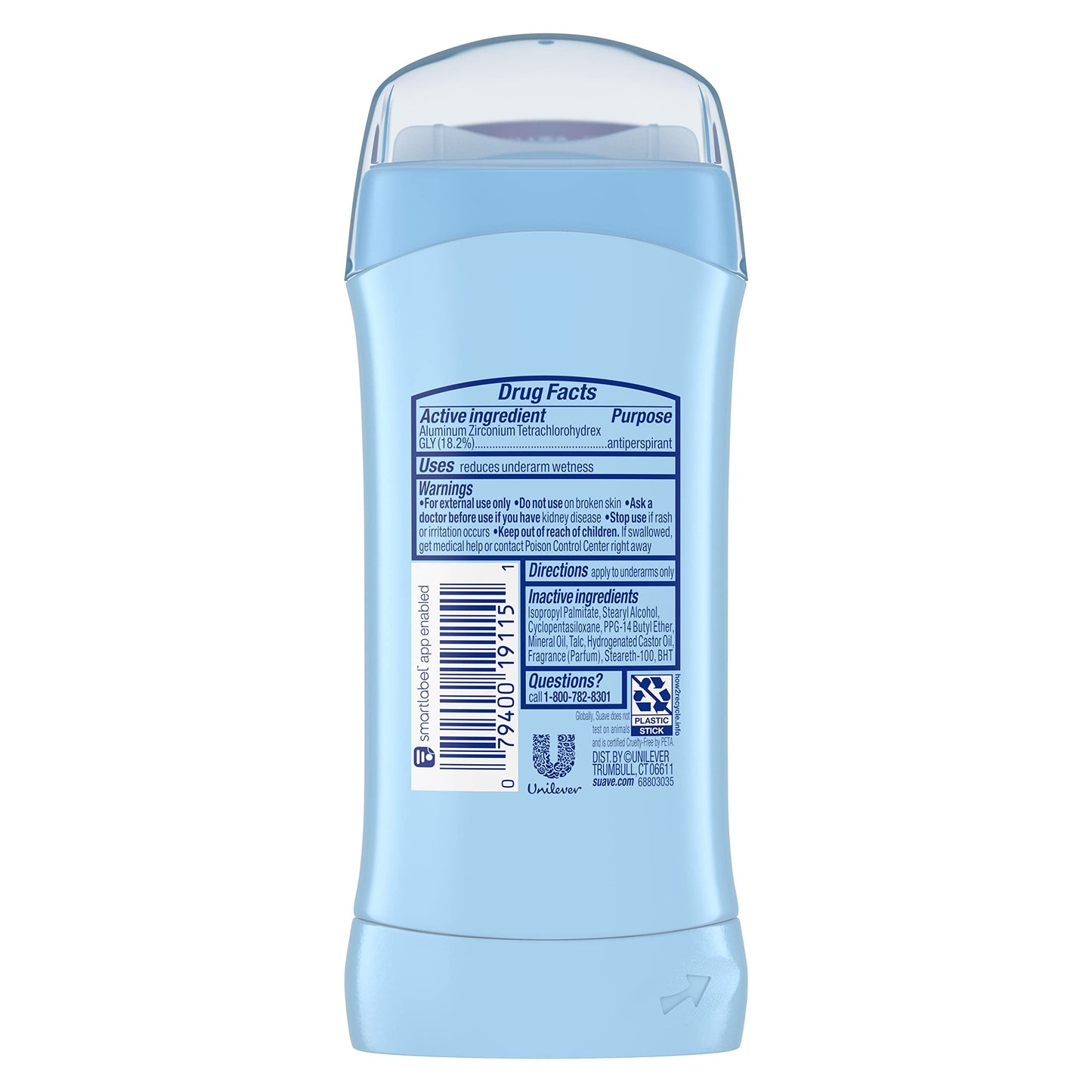 Suave Deodorant 2.6 Ounce 24Hr Everlast Sunshine Invis.Solid (76ml) (3 Pack) Beauty and Personal Care Suave