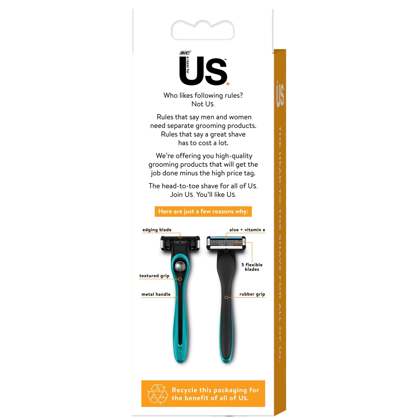 Bic, Us Starter Kit Teal Handle + 2 Cartridges, 1 Count Beauty and Personal Care BIC