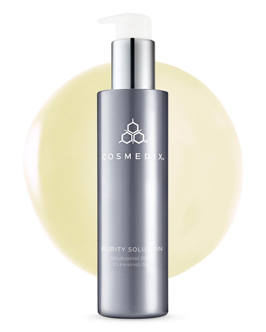 COSMEDIX Purity Solution Cleansing Oil - 2-in-1 Makeup Remover & Hydrating Facial Wash - Nutrient-Rich Cruelty-Free Skincare for Soft, Smooth Beauty & Personal Care COSMEDIX