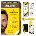 Reusable Hair & Beard Dye for Men - Dark Blond 7.01 | Up to 5 Uses, 7 Minutes | Natural Gray Coverage, No-Drip Cream with SkinArmour® - Cleverman Beauty & Personal Care CLEVERMAN