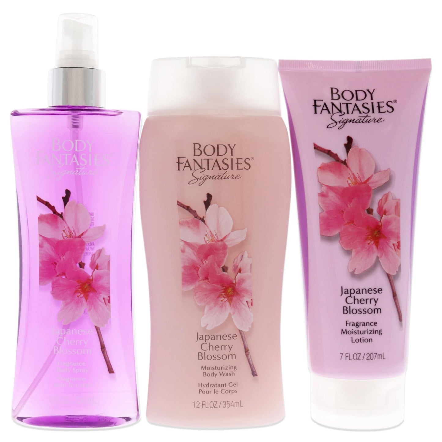 Body Fantasies Signature Japanese Cherry Blossom 3 Piece Gift Set for Women Beauty & Personal Care Body Fantasies