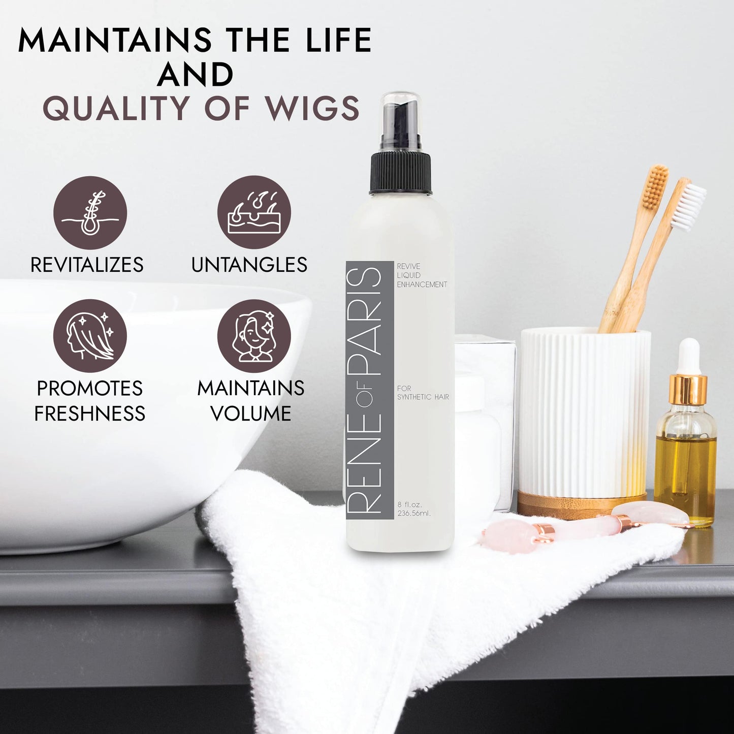 Rene Of Paris Revive Leave-in Conditioning Spray 8 Fl oz Beauty & Personal Care Rene of Paris