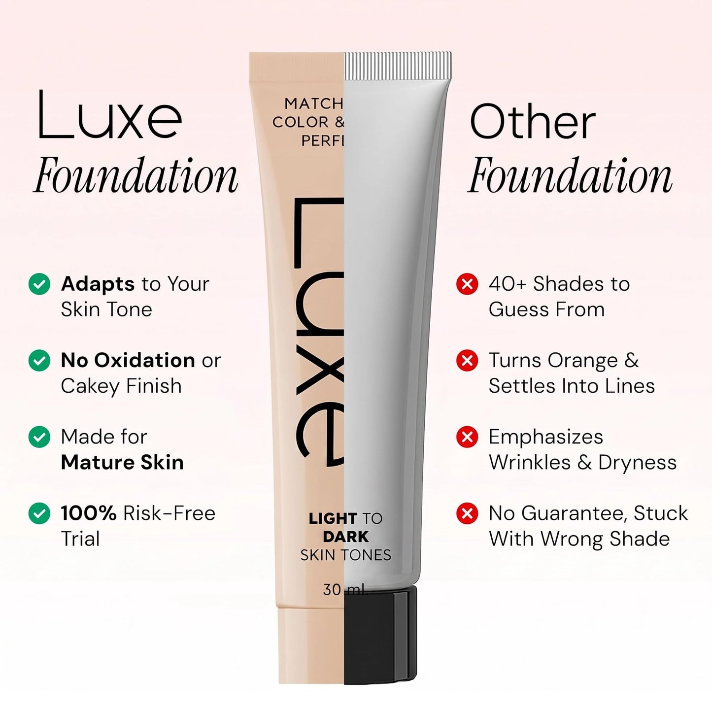 Luxe Color Changing Foundation - Medium Beauty and Personal Care LUXE