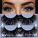 5 Pairs 3D Mink Lashes Natural Fluffy False Eyelashes 25mm Long Strip Lashes Handmade Cruelty-Free Fake Eyelashes for Makeup (K02) Beauty & Personal Care Xuanli