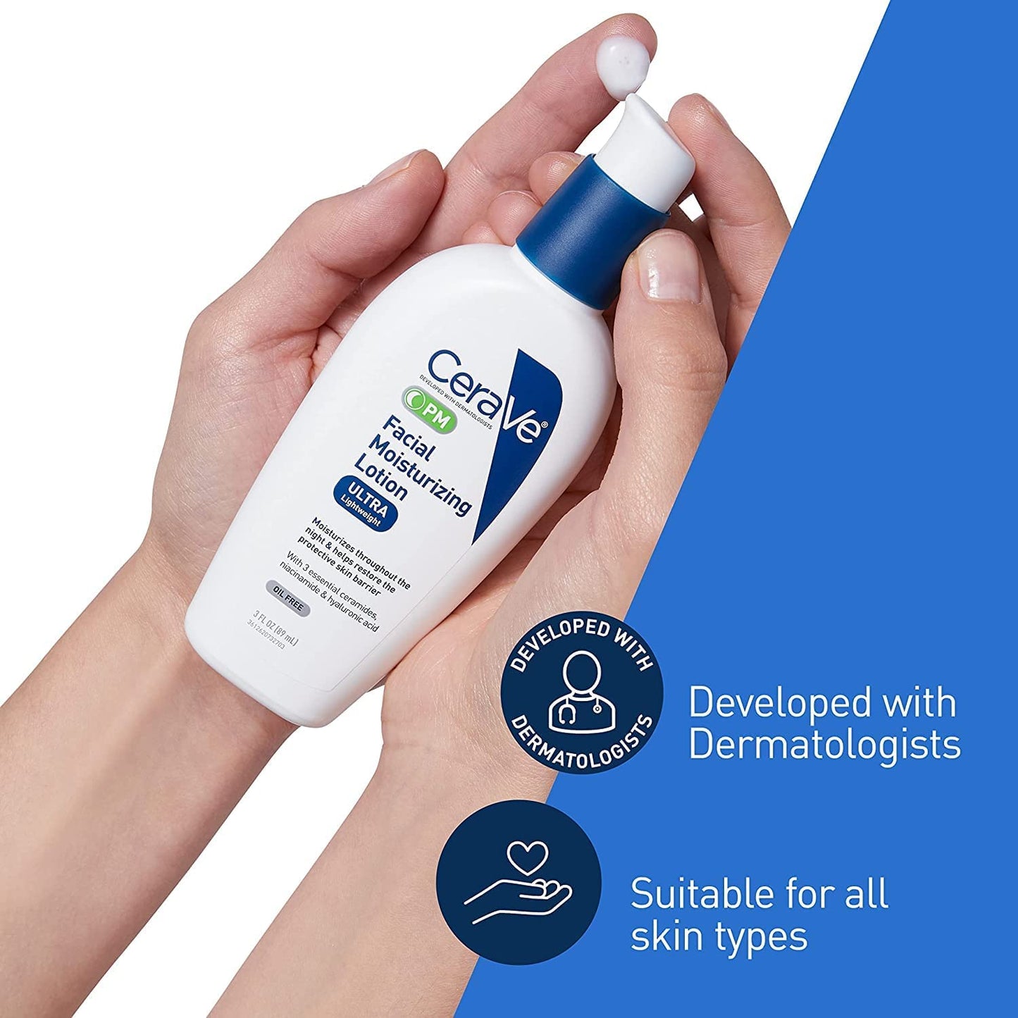 CeraVe Facial Moisturizing Lotion PM Ultra Lightweight 3 oz Beauty & Personal Care CeraVe