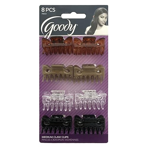 Goody 8 Claw Clips Pinces Hebillas Model #76023 Beauty & Personal Care GOODY