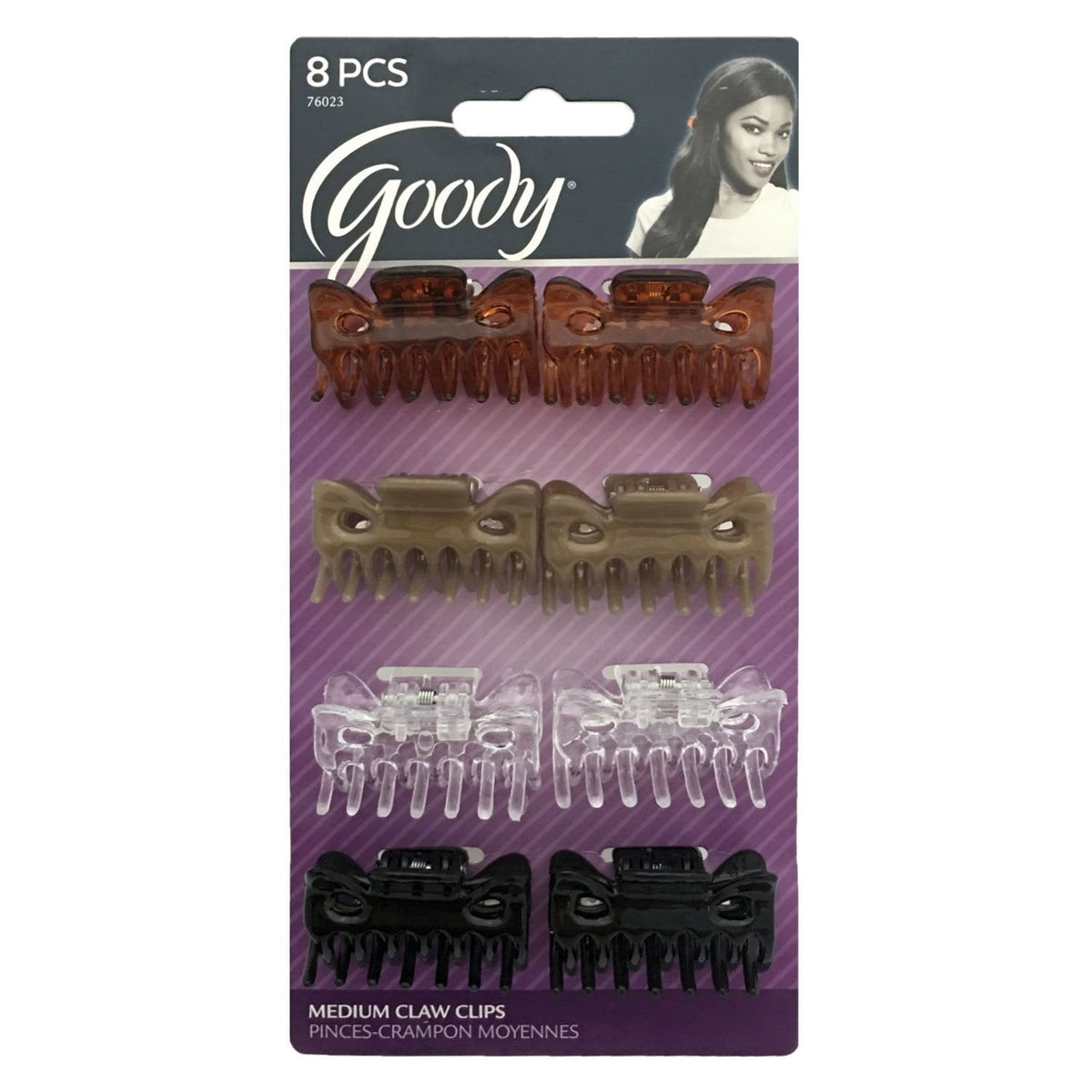 Goody 8 Claw Clips Pinces Hebillas Model #76023 Beauty & Personal Care GOODY