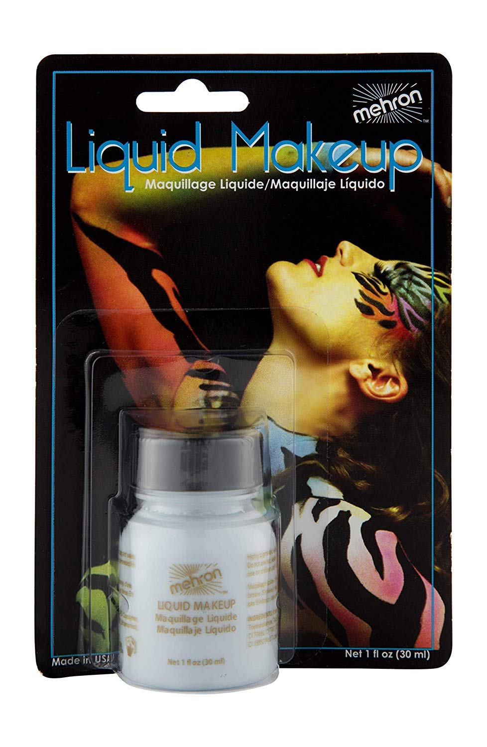 Mehron Makeup Liquid Makeup | Face Paint and Body Paint Perfect for Halloween, Cosplay I Air Brush Compatible (1 oz) (MOONLIGHT WHITE) Beauty & Personal Care Mehron