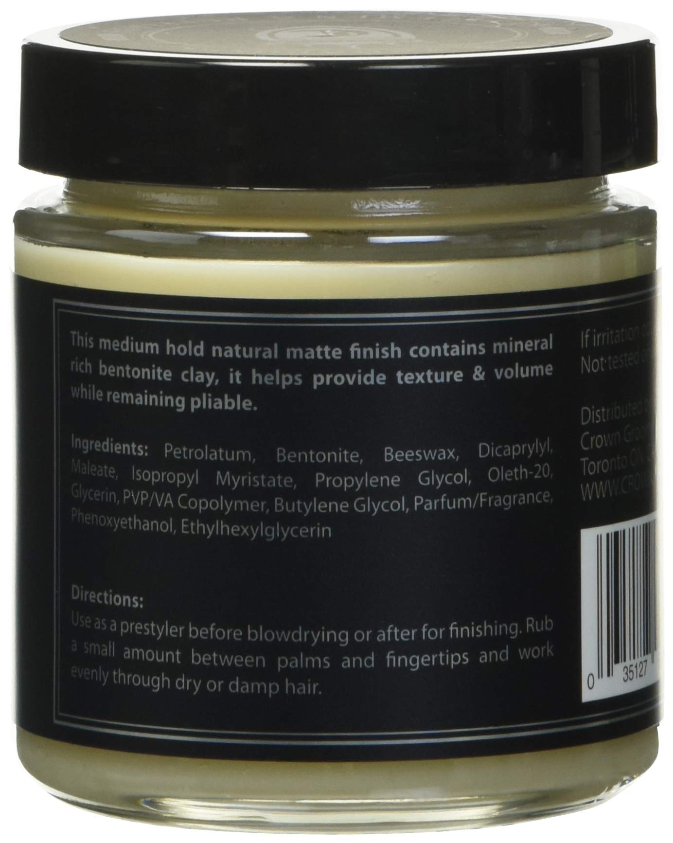 Crown Shaving Hippie Killer Matte Styling Clay , 120 milliliters/4 ounces Beauty & Personal Care Crown Shaving Co.