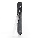GERMANIKURE Glass Nail File in Suede Sleeve - But First Coffee - Professional Crystal Nail File for Natural Nails - Ideal Manicure & Pedicure Tool Beauty & Personal Care GERmanikure