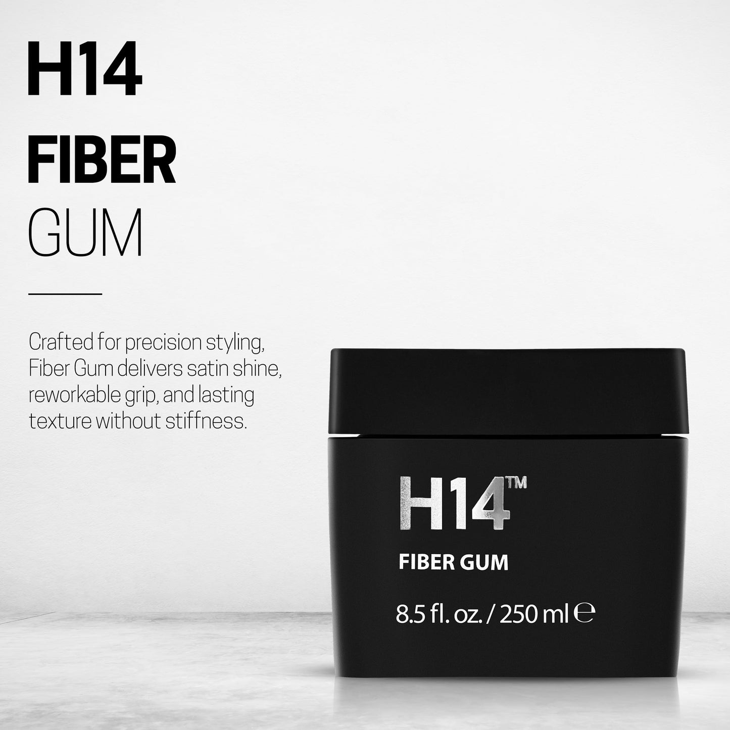 H14 Fiber Gum for Men 3.38 oz / 100 ml - Medium Hold Styling Cream with Beeswax & Corn Starch - Lightweight Hair Fiber for Volume, Texture & Satin Beauty & Personal Care H14