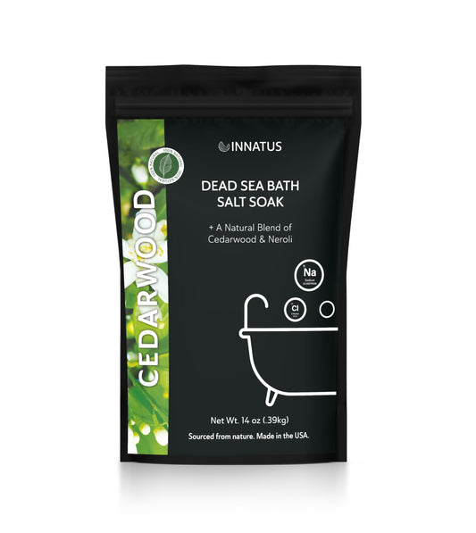 Dead Sea Soothing Bath Salt Soak with 21 Minerals - Relaxing, Detoxifying, and Nourishing for Skin - 14oz, Infused with Essential Oils - Rejuvenate Beauty and Personal Care INNATUS