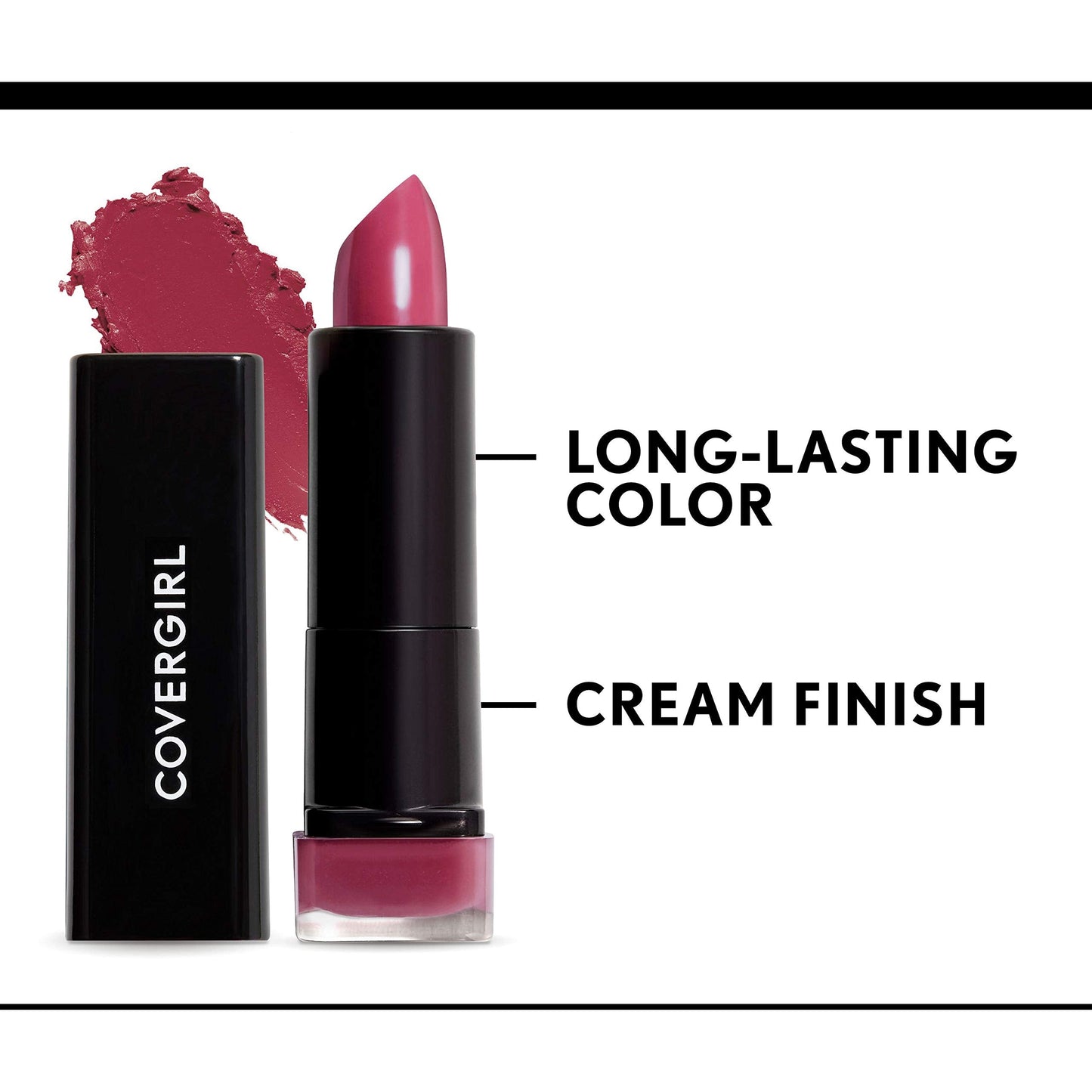 COVERGIRL Exhibitionist Lipstick Cream, Bombshell Pink 425, Lipstick Tube 0.123 OZ (3.5 g) Beauty & Personal Care COVERGIRL