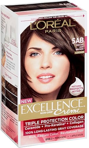 L'Oreal Excellence Creme, 5AB Mocha Ash Brown 1 ea (Pack of 12) Beauty & Personal Care L'Oreal Paris