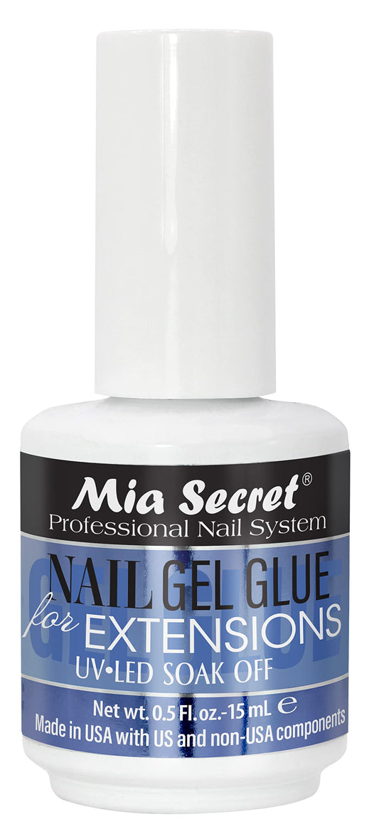 MIA SECRET 0.5Floz NAIL GEL GLUE FOR EXTENSIONS UV-LED SOAK OFF Beauty & Personal Care Mia Secret