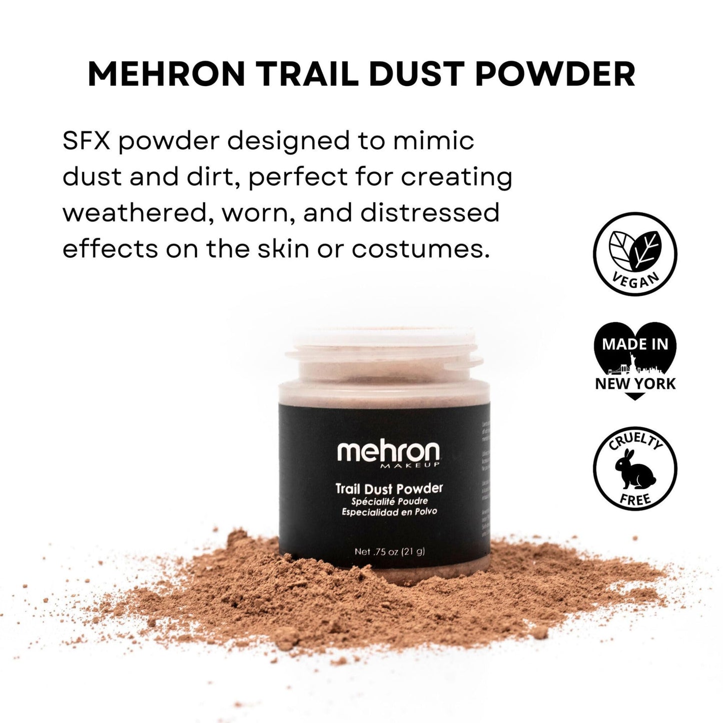 Mehron Makeup Special Effects Powder (.75 ounce) (Trail Dust) Beauty & Personal Care Mehron